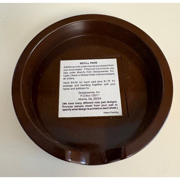 Golf-Themed Notepad Dispenser With Brown Base "Id Rather Be Playing Golf" Design - Picture 7 of 8